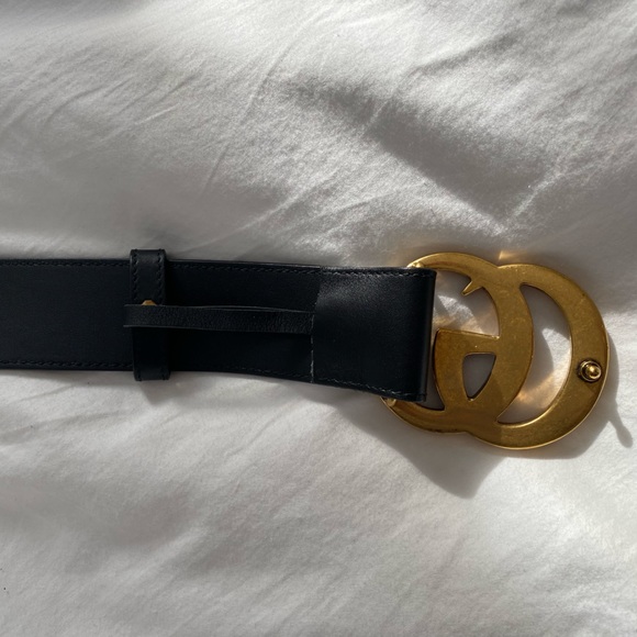 GUCCI MARMOT Black/Gold BELT brand New with original bag. 100% authentic - Picture 3 of 3